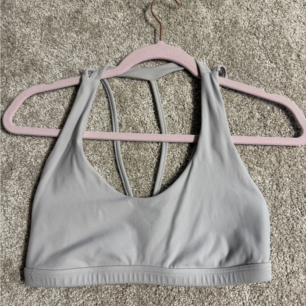 BuffBunny Sports Bra Medium in Silver